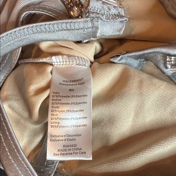 Weissman Silver and Black Tap or Acro Dance Costume - Picture 2 of 3